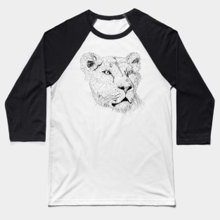 Lion Lioness lioness  Animals King of Beasts Baseball T-Shirt